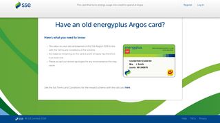 Old Card - energyplus Argos