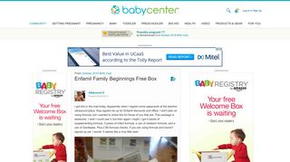 Enfamil Family Beginnings Free Box - BabyCenter