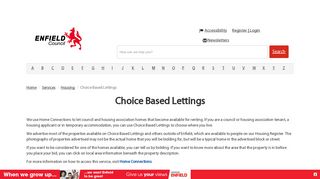 Choice Based Lettings · Enfield Council
