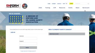 Sign In - Energy Safety Canada