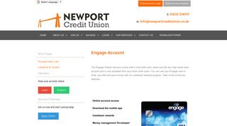 Engage Account - Newport Credit Union