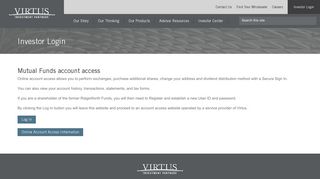 Investor Login | Virtus Investment Partners