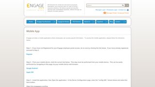 Mobile App | Engage PEO