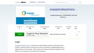 Engagetradepartners.com website. Login.