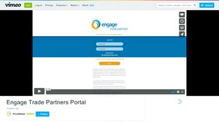 Engage Trade Partners Portal on Vimeo