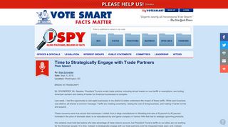 Time to Strategically Engage with Trade Partners - Public Statements ...