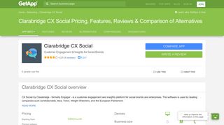 Clarabridge CX Social Pricing, Features, Reviews & Comparison of ...