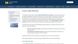 Linux Login Service – CAEN