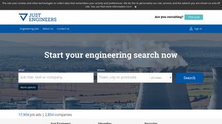 JustEngineers- Engineer jobs search