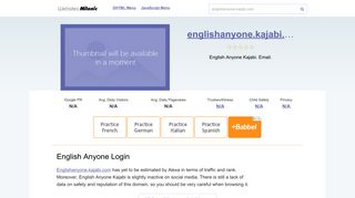 Englishanyone.kajabi.com website. English Anyone Login.