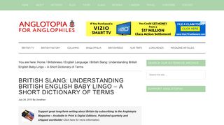 British Slang: Understanding British English Baby Lingo - A Short ...