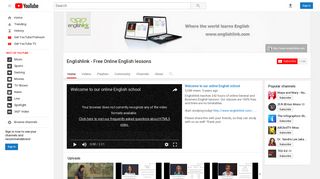 Englishlink - Free Online English lessons - YouTube