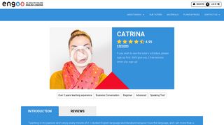 (Catrina) Tutor profile | Engoo Online English