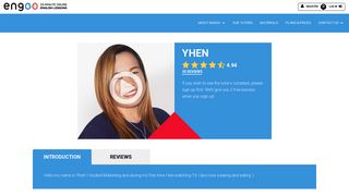 (Yhen) Tutor profile | Engoo Online English