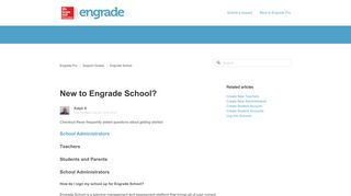 New to Engrade School? – Engrade Pro
