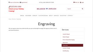 Melancon Jewelers: Engraving
