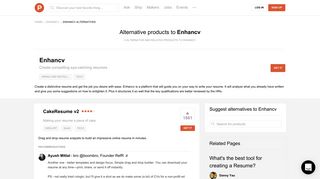 5 Alternatives to Enhancv | Product Hunt