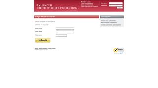 Forgot your Password? - Enhanced Identity Theft Protection