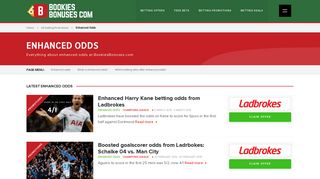 Enhanced Odds » New & Existing customers » Feb 2019 - Betting Sites