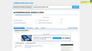 powerschool.enidk12.org at WI. Student and Parent Sign In