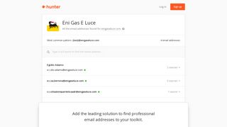 Eni Gas E Luce - email addresses & email format • Hunter - Hunter.io