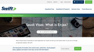 Saudi Visas: What is Enjaz? - Swift Passport Services