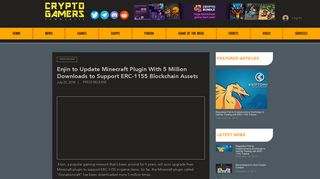 Enjin to Update Minecraft Plugin With 5 Million Downloads to Support ...