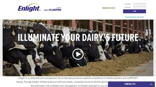 Enlight - Log-in to Holstein Genetic Dashboard