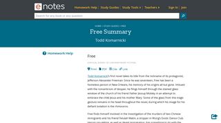 Free Summary - eNotes.com
