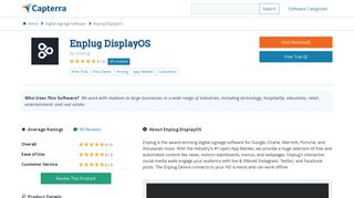 Enplug DisplayOS Reviews and Pricing - 2019 - Capterra