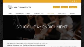 School Day Enrichment – Imperial Symphony Orchestra