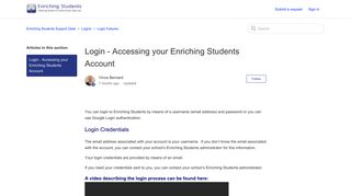 Login - Accessing your Enriching Students Account – Enriching ...
