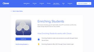 Enriching Students - Clever application gallery | Clever