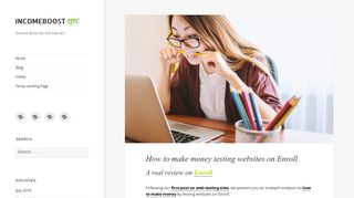 How to make money testing websites on Enroll - Testing sites review