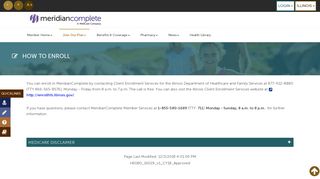 How to Enroll | MeridianComplete of Illinois