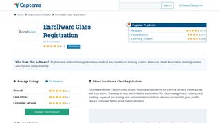 Enrollware Class Registration Reviews and Pricing - 2019 - Capterra