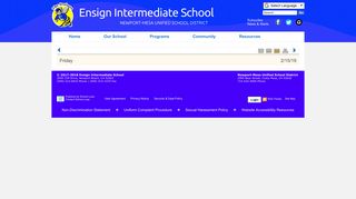 Ensign Intermediate School: Homepage