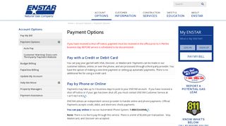 Payment Options | ENSTAR Natural Gas