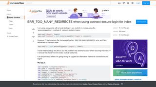 ERR_TOO_MANY_REDIRECTS when using connect-ensure-login for index ...