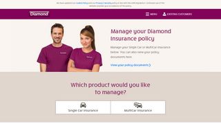 Existing Customers - Diamond Car Insurance for Women