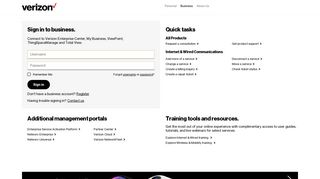 Verizon business account login | Verizon Enterprise Solutions