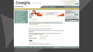 Login - Entegra Credit Union - Online Banking