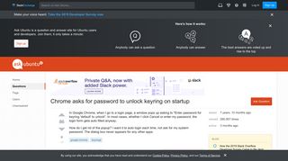 Chrome asks for password to unlock keyring on startup - Ask Ubuntu