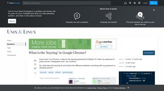 linux mint - What is the 'keyring' in Google Chrome? - Unix ...