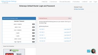 Enterasys Default Router Login and Password - Clean CSS