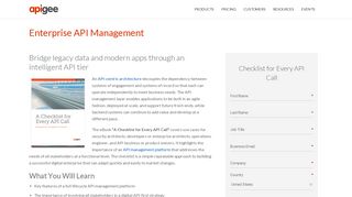Enterprise API Management - Apigee