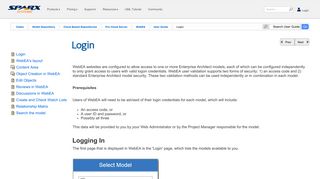 Login | Enterprise Architect User Guide - Sparx Systems