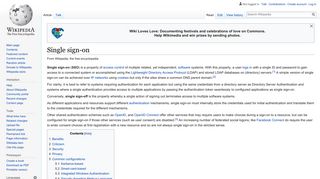 Single sign-on - Wikipedia