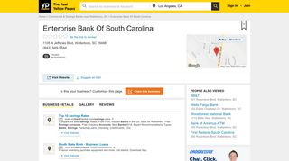 Enterprise Bank of South Carolina 1105 N Jefferies Blvd, Walterboro ...
