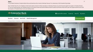 Business Online Banking - Enterprise Bank